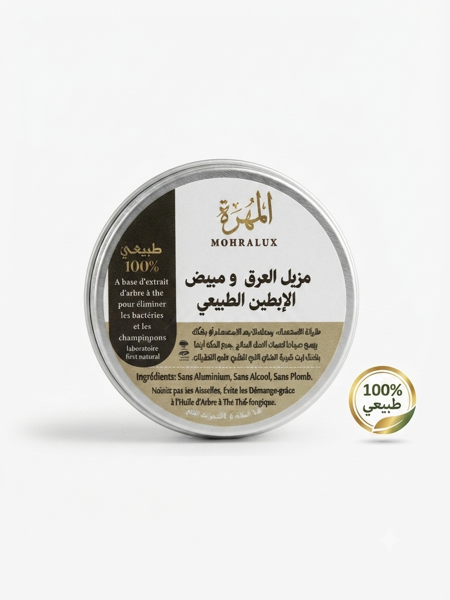 مزيل العرق ومبيض طبيعي